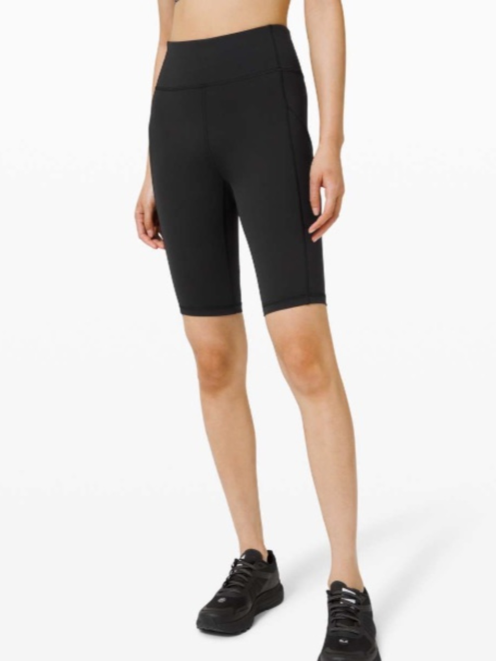 Lululemon Invigorate High-Rise biker Shorts size 6 black 10"